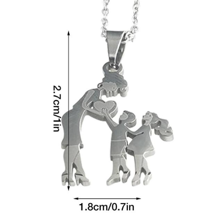 Collar Mamá e Hijos | Acero Inoxidable