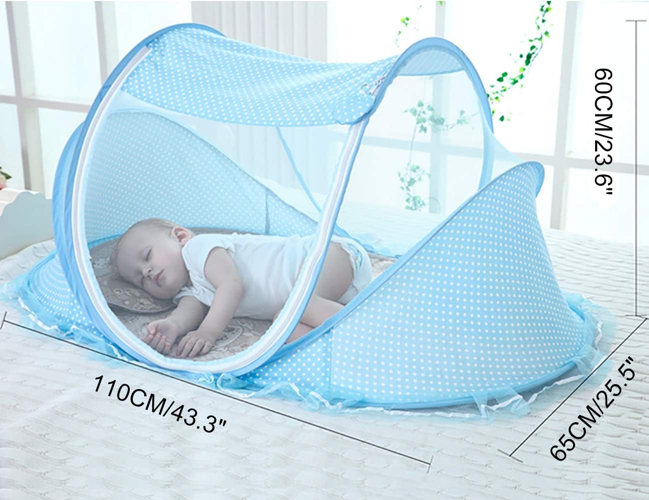 Cuna Plegable para Bebé | Portátil con Mosquitera