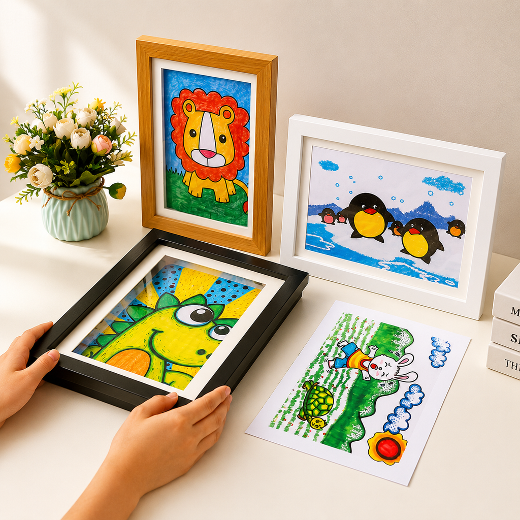 Marco Expositor para Dibujos Infantiles | Apertura Frontal