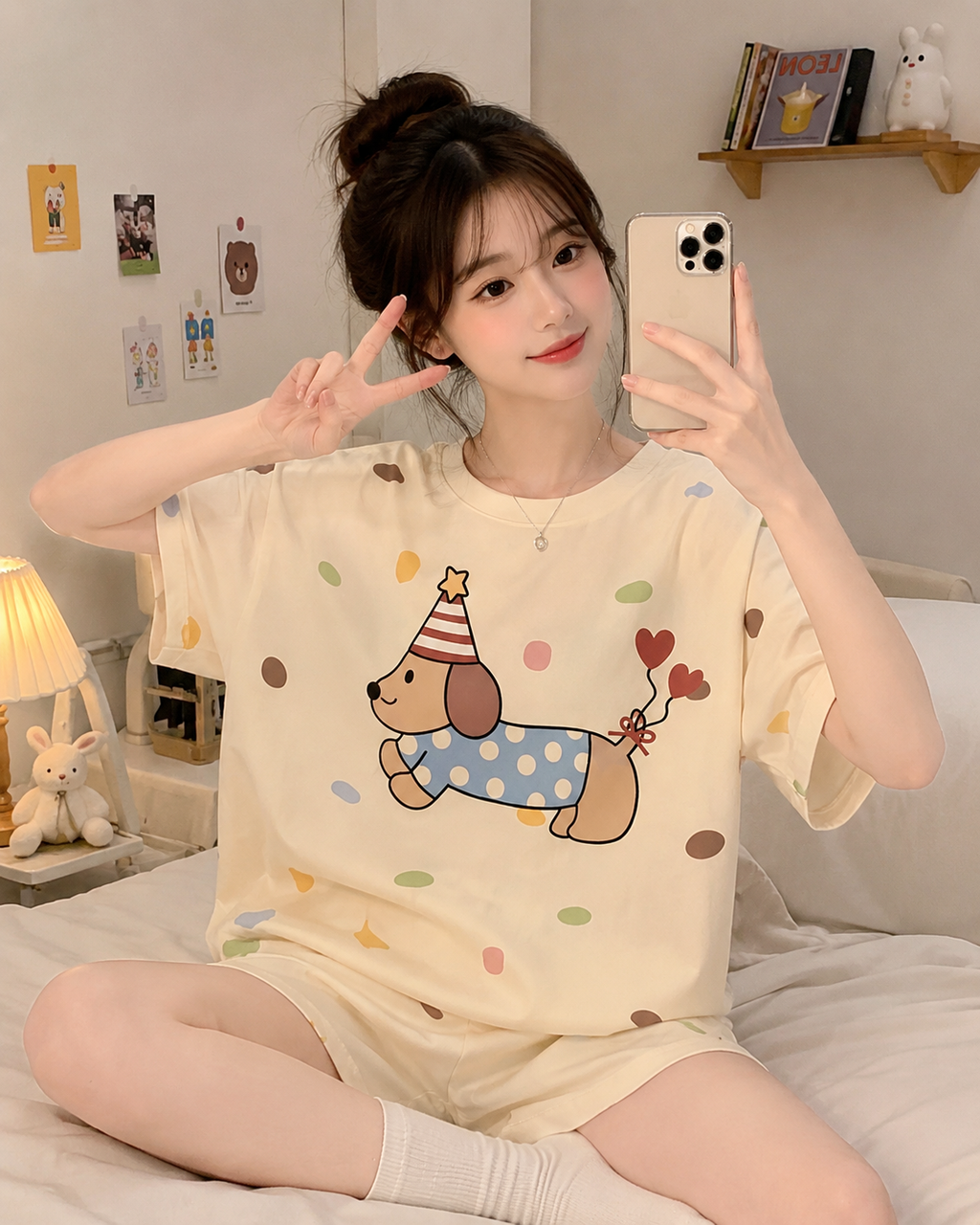 Pijama diseño Cute para Adolescente | 2 Piezas