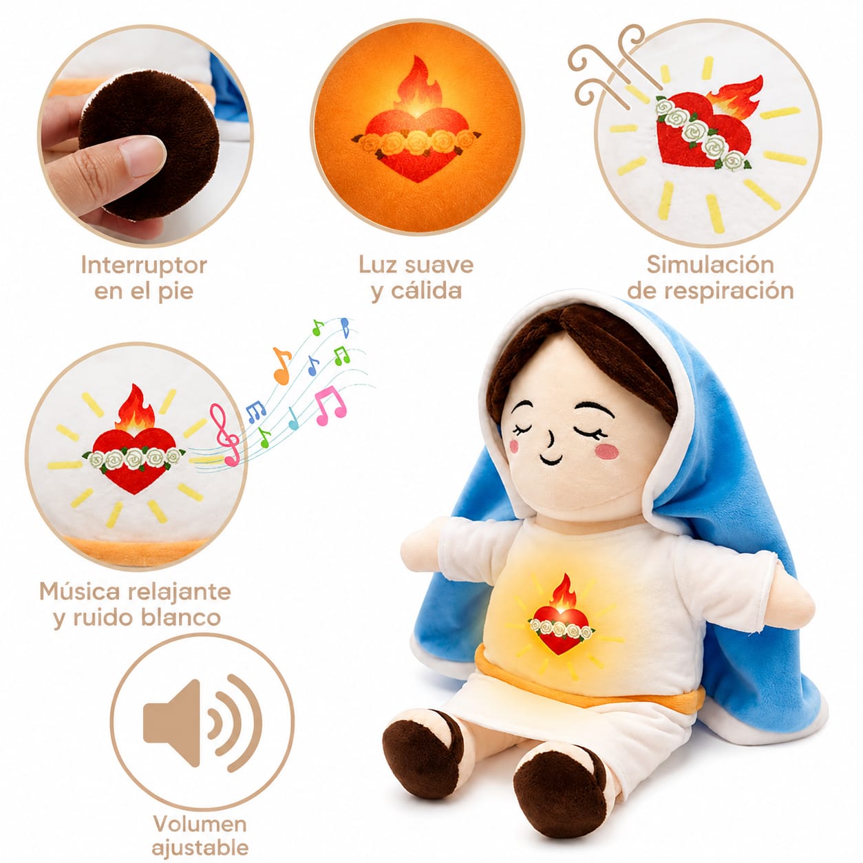 Peluche Virgen María | Respiración Guiada