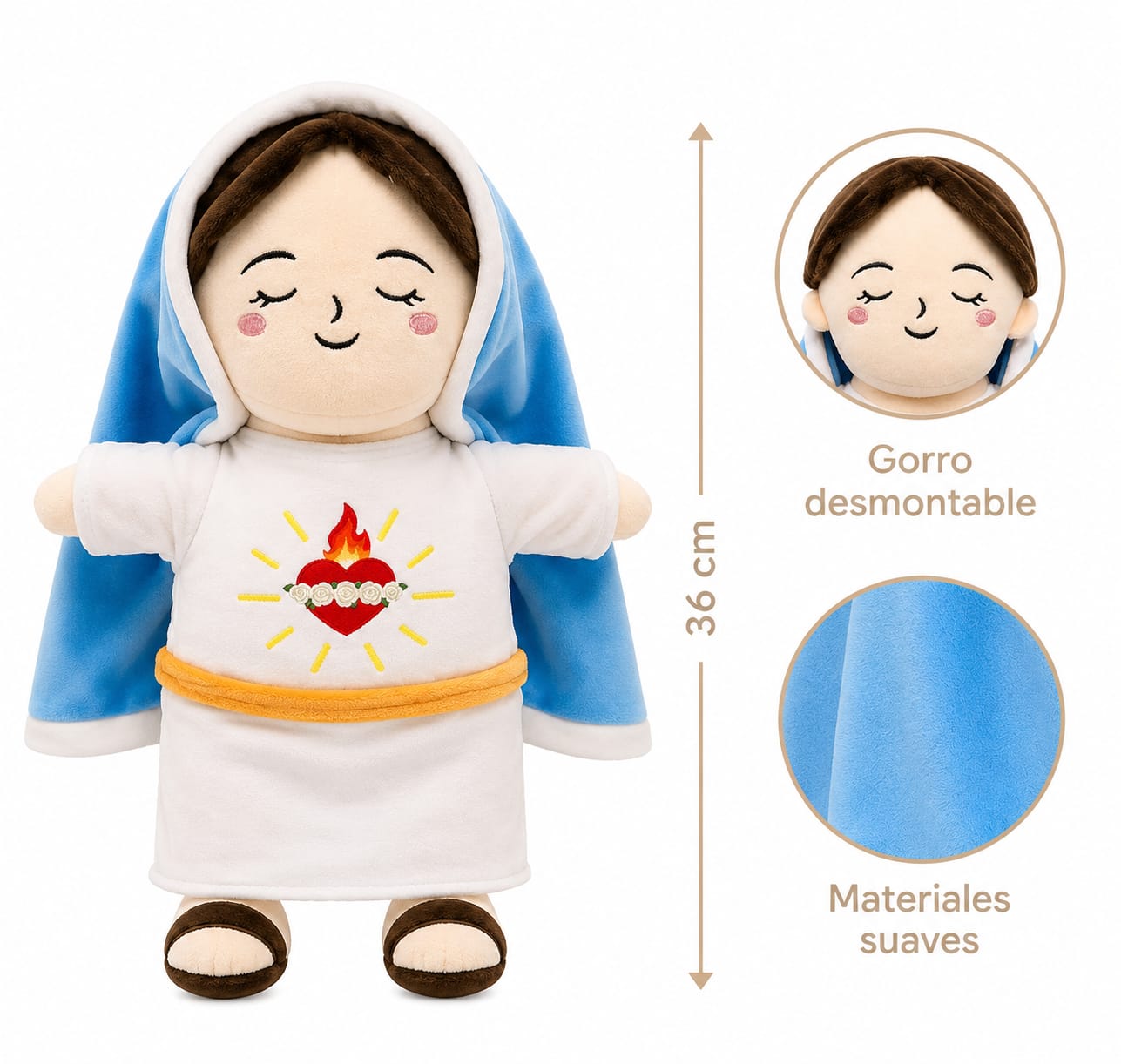 Peluche Virgen María | Respiración Guiada