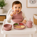 Set de Alimentación para Bebé | Silicón Grado Alimenticio | 5 Piezas