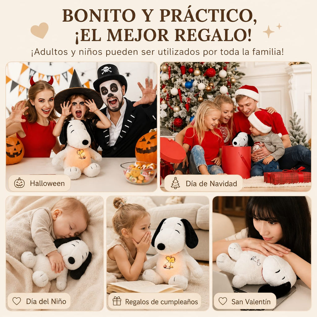 Peluche Snoopy para Bebé | Respiración Guiada