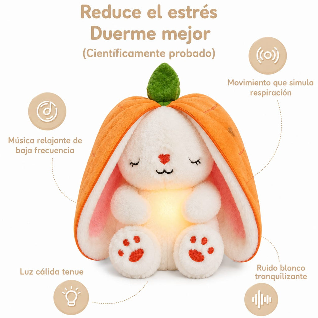 Peluche Conejo Zanahoria | Respiración Guiada