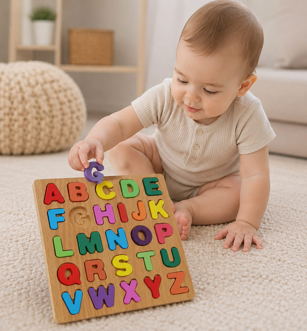 Tablero Montessori de Madera | Abecedario