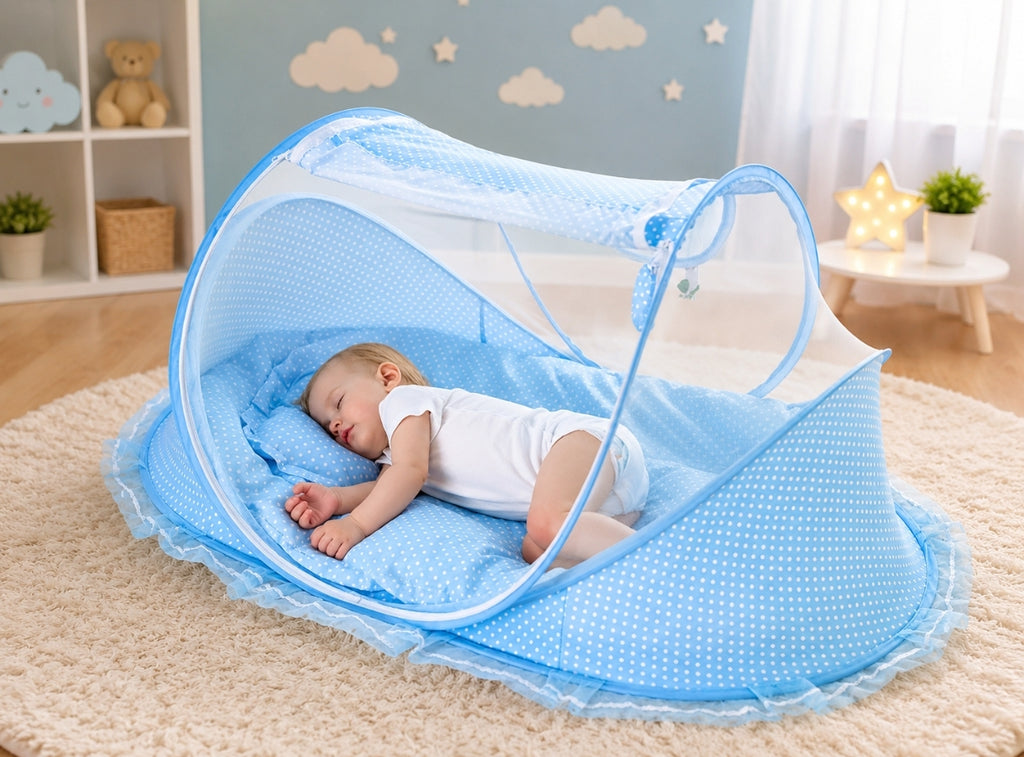 Cuna Plegable para Bebé | Portátil con Mosquitera