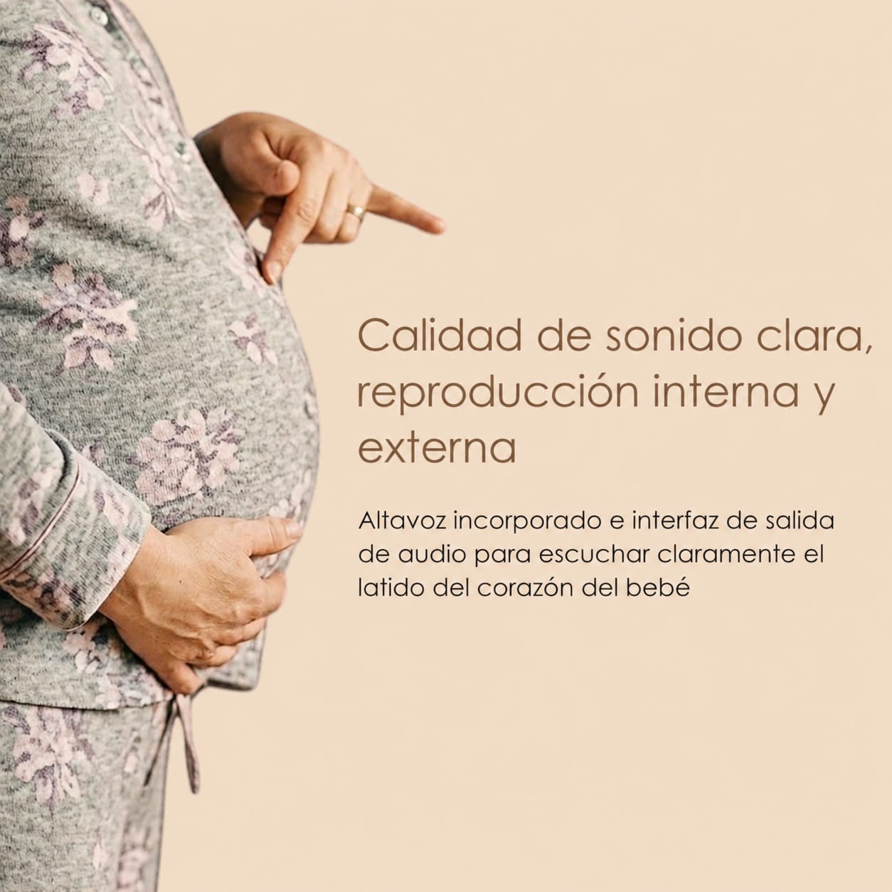Doppler Fetal Portátil | Monitor de Latidos del Bebé