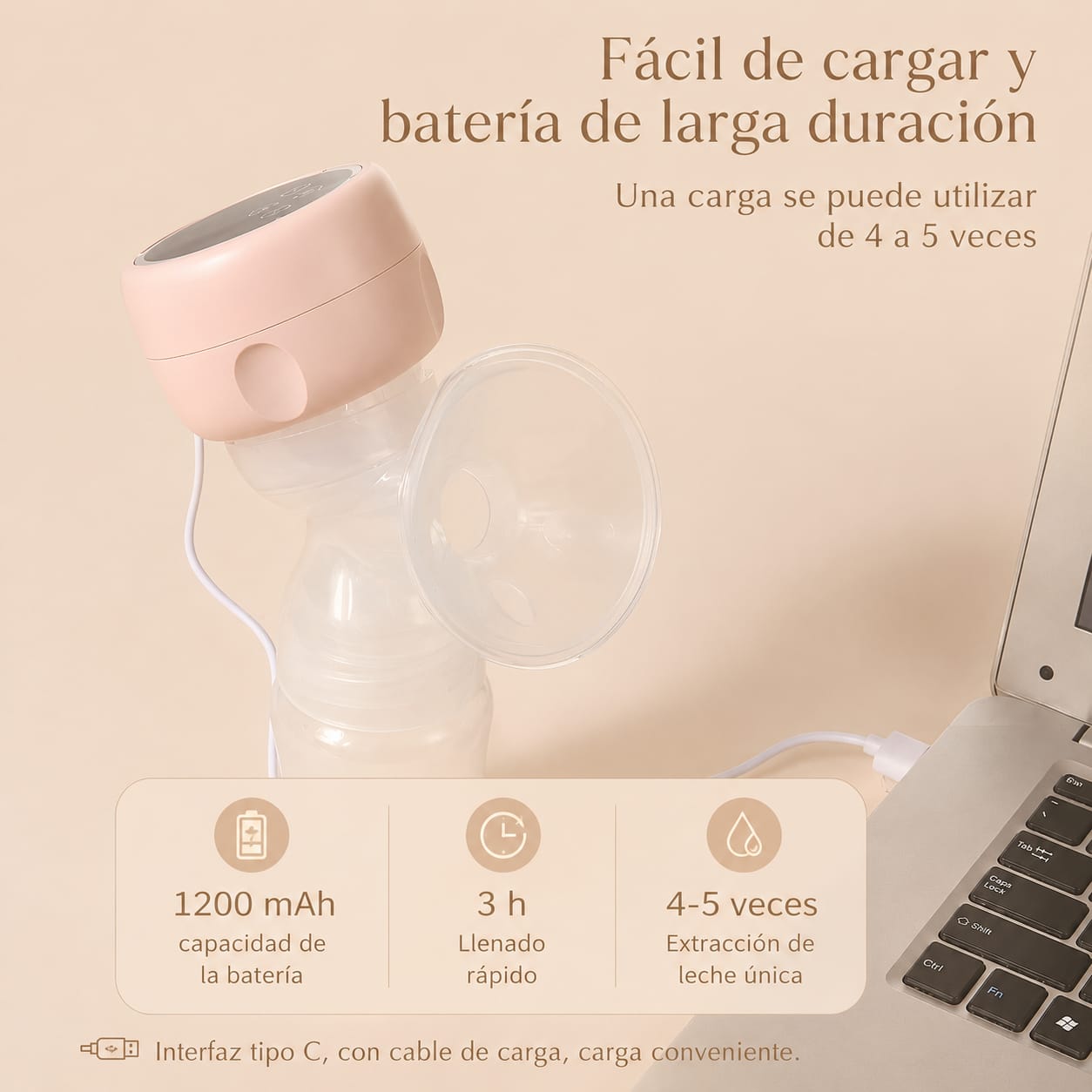 Extractor de Leche Eléctrico | Portátil e Inalámbrico