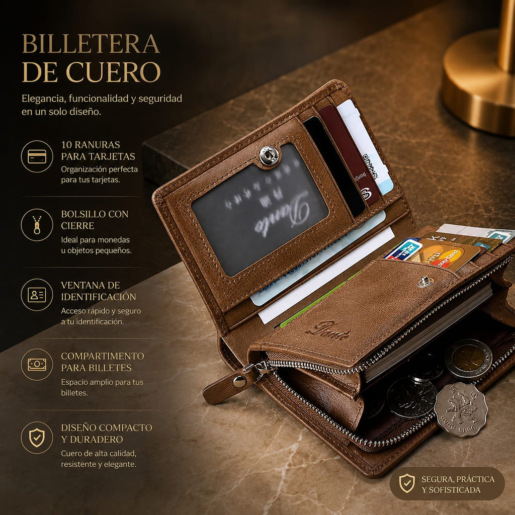 Cartera para Hombre | Ultrafina con Bloqueo RFID