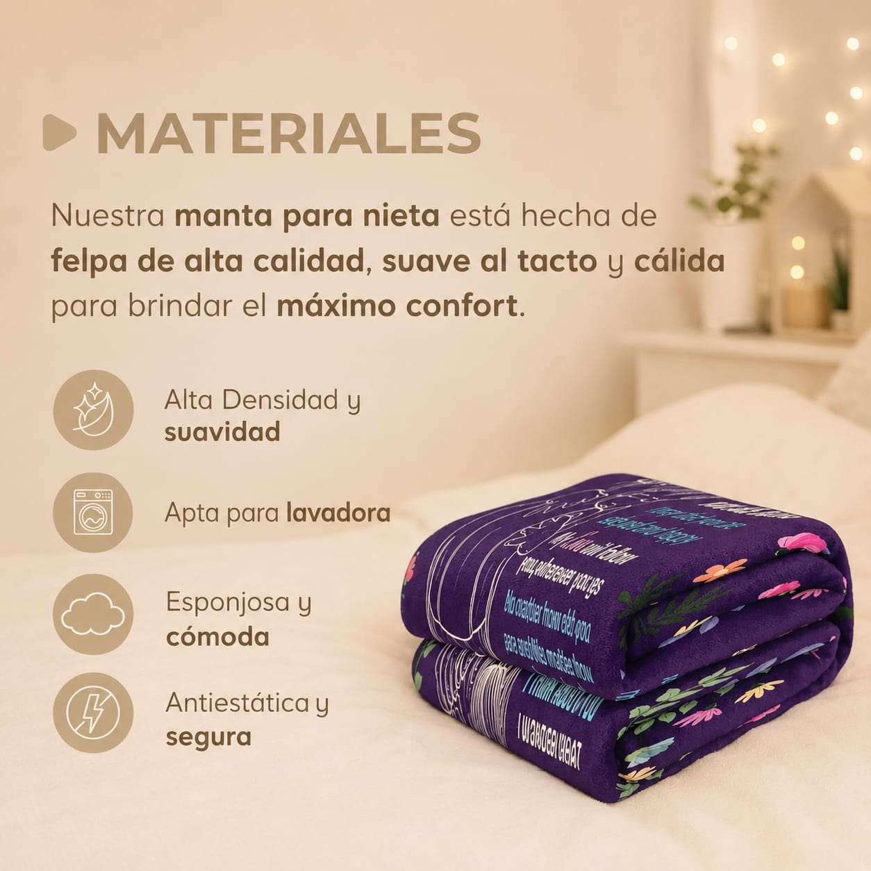 Manta Afelpada | Para Mi Nieta