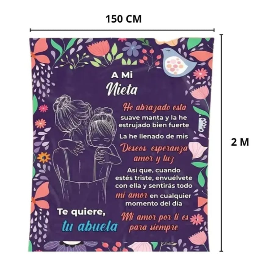 Manta Afelpada | Para Mi Nieta