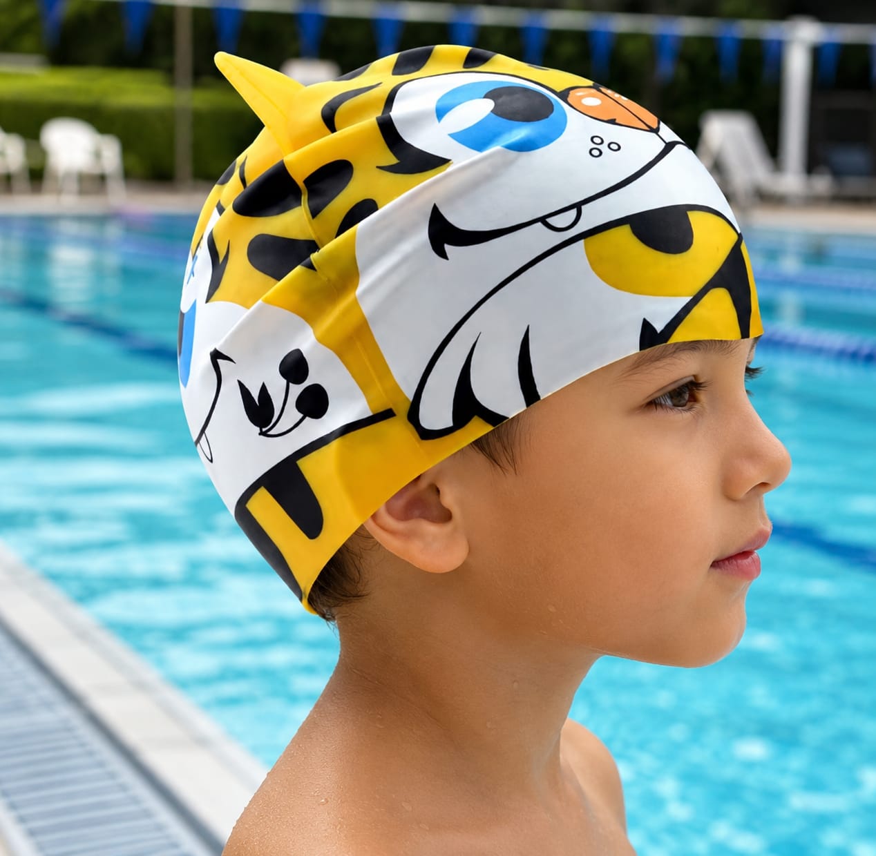Gorros de Natación Infantil | Silicón | 3 Piezas