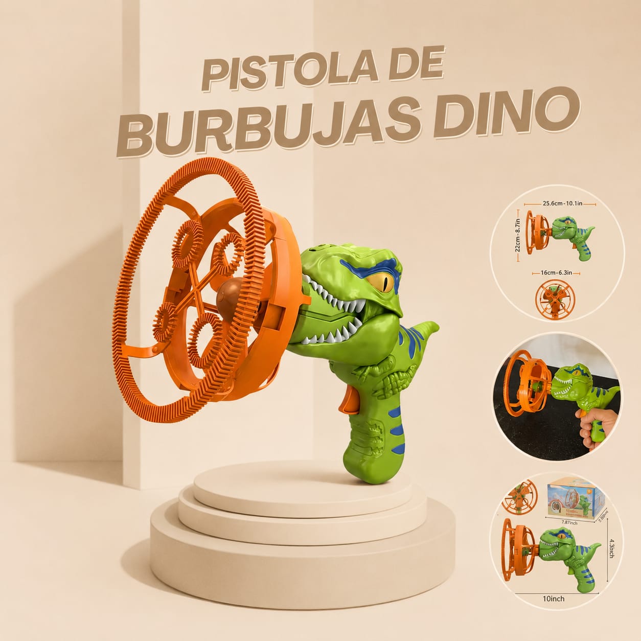 Burbujero Automático | Dinosaurio T-Rex