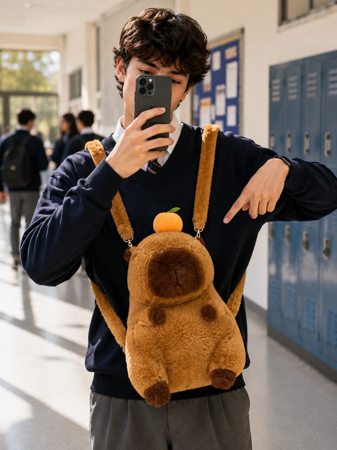 Mochila de Peluche Capibara