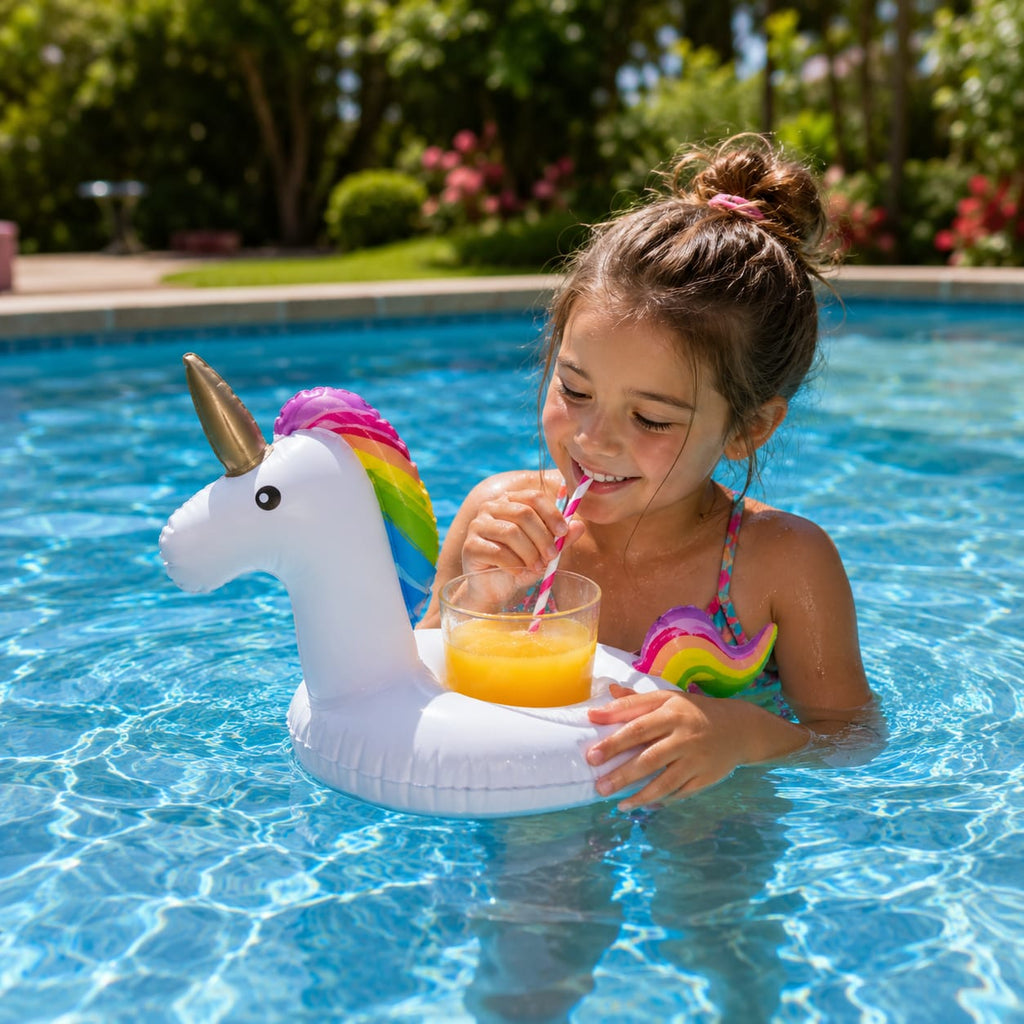 Portavasos Inflable para Piscina | 1 Pieza | Diseño al Azar