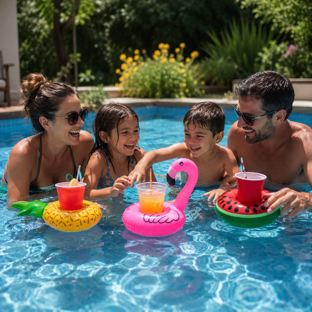 Portavasos Inflable para Piscina | 1 Pieza | Diseño al Azar