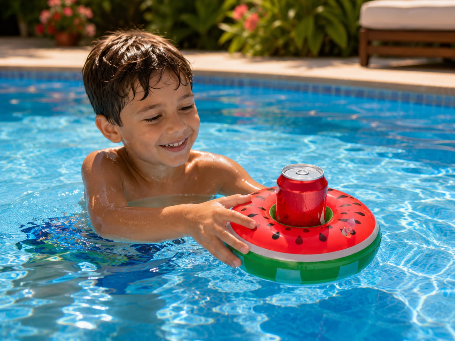 Portavasos Inflable para Piscina | 1 Pieza | Diseño al Azar