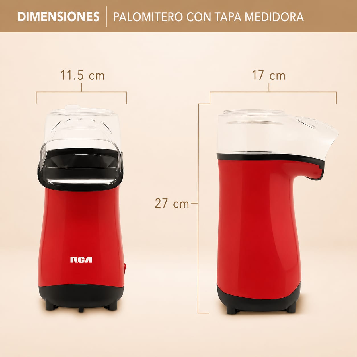 Máquina para Hacer Palomitas | Eléctrica sin Aceite