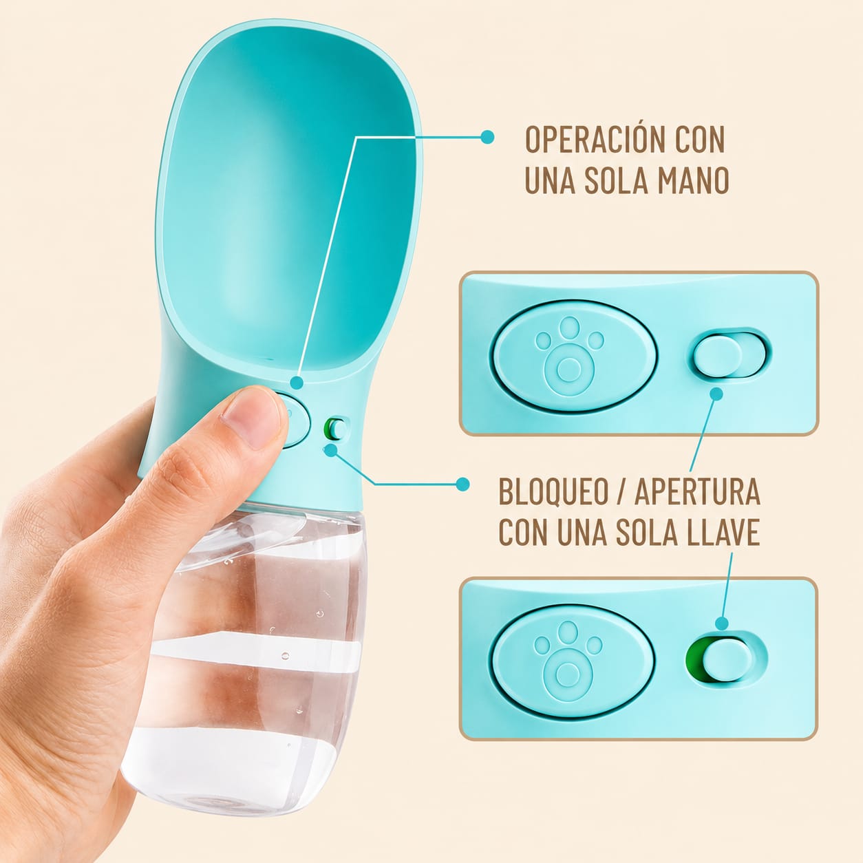 Botella Portátil para Mascotas | AquaPet