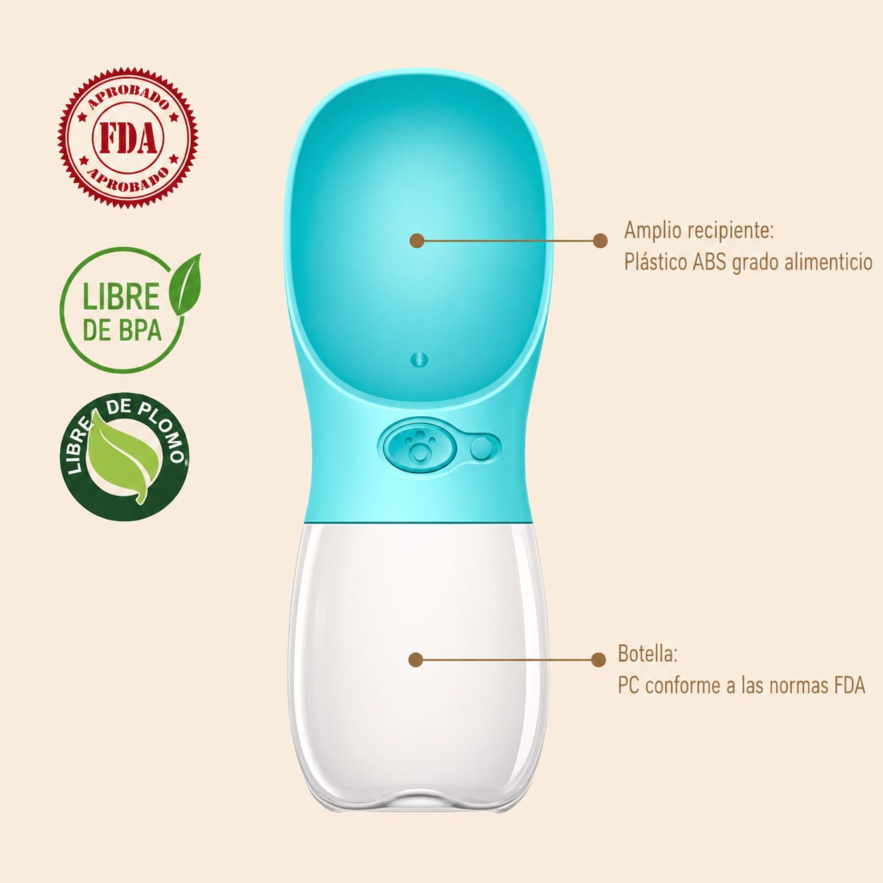 Botella Portátil para Mascotas | AquaPet
