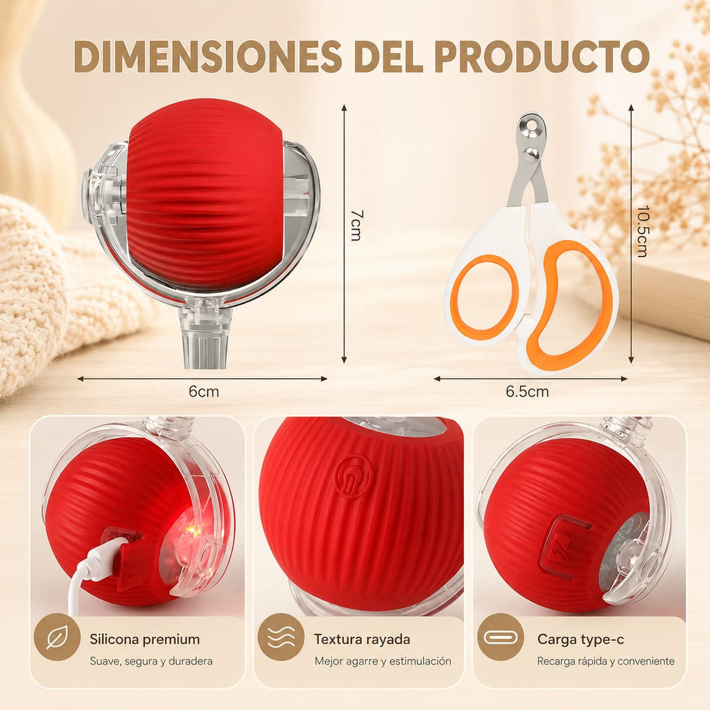 Pelota Interactiva para Mascotas | Inteligente