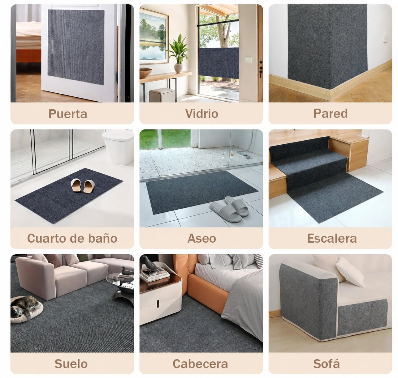 Tapete Rascador para Gatos | Protector de Muebles
